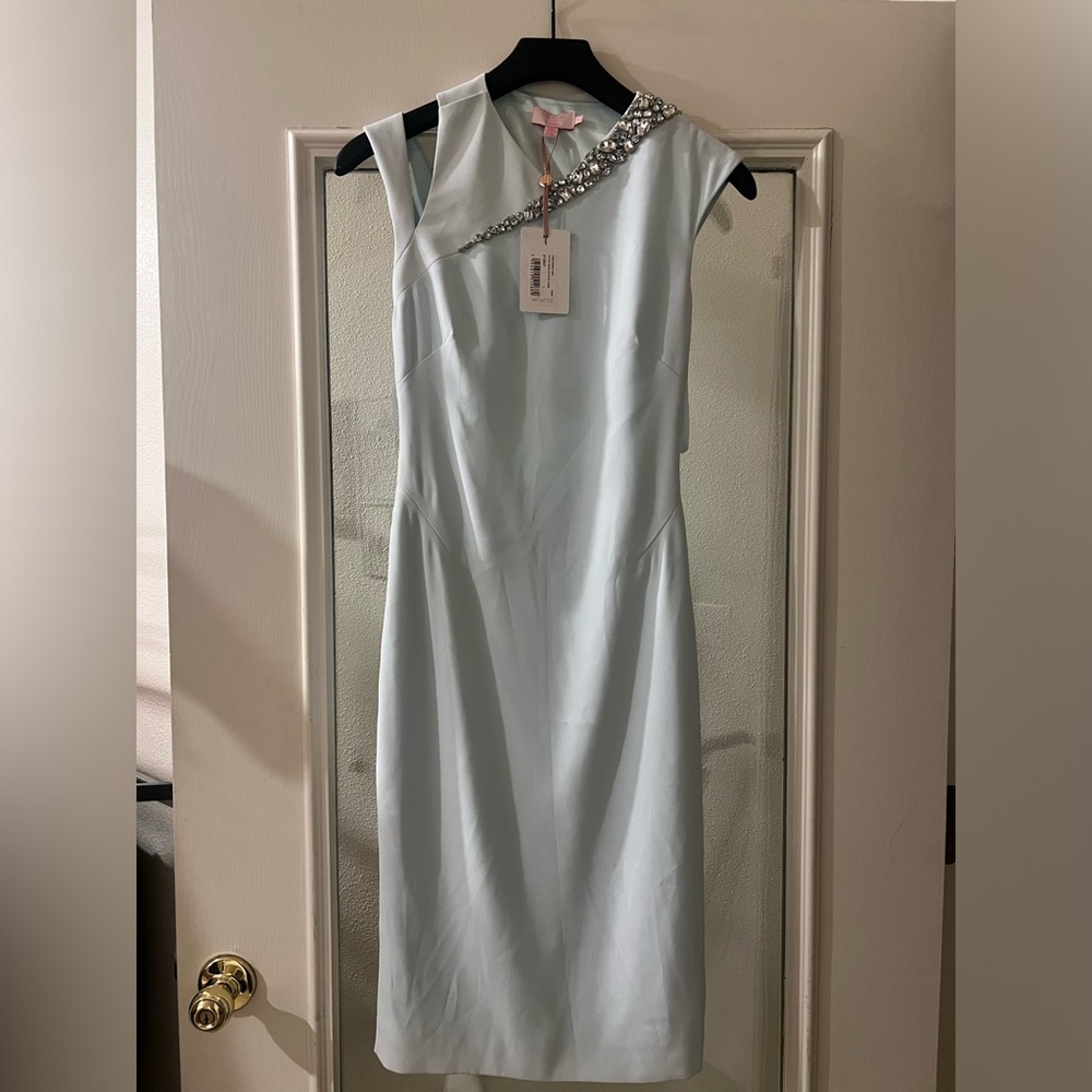 Ted Baker Asymmetrical Embellished Dress